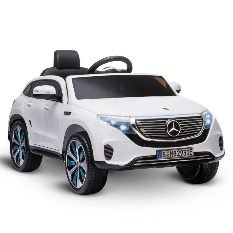 HOMCOM Benz EQC 400 12V Kids Electric Ride On Car Toy w/ Remote Control