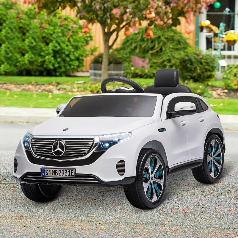 HOMCOM Benz EQC 400 12V Kids Electric Ride On Car Toy w/ Remote Control