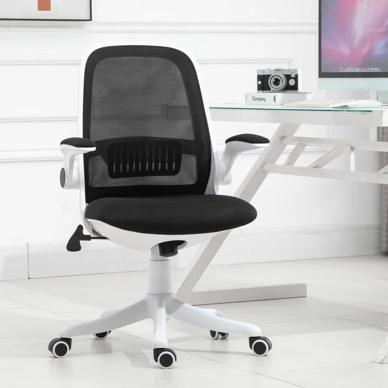 Vinsetto Nylon Mesh Cushioned Office Chair Black