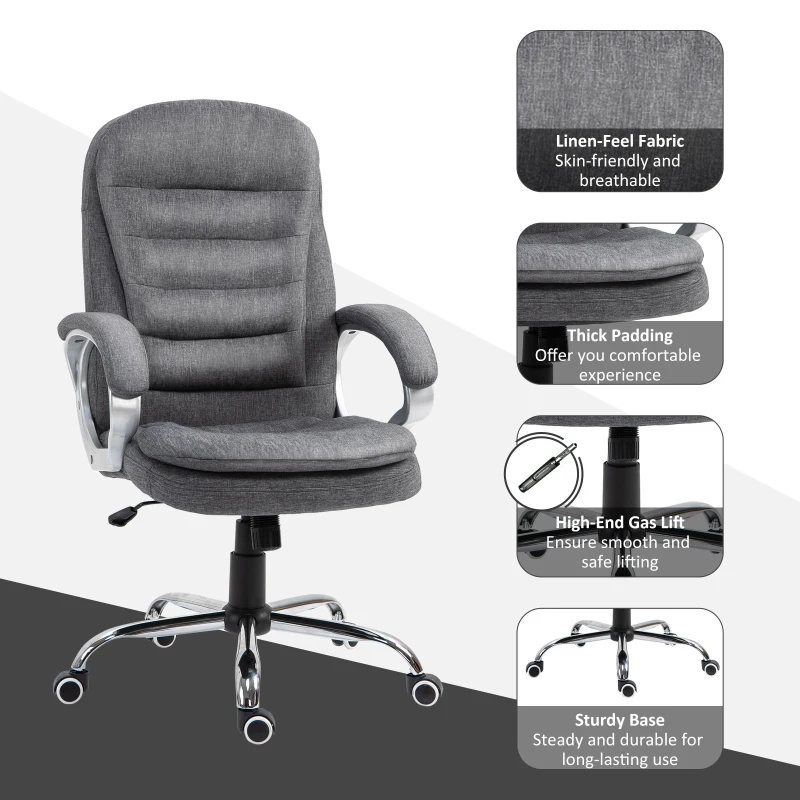 Vinsetto Executive Office Chair Grey