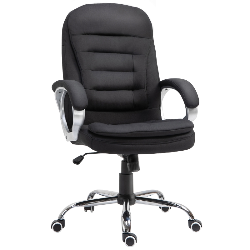 Vinsetto Office Chair Rock 360° Rolling Lumbar Support Adjustable Height Work