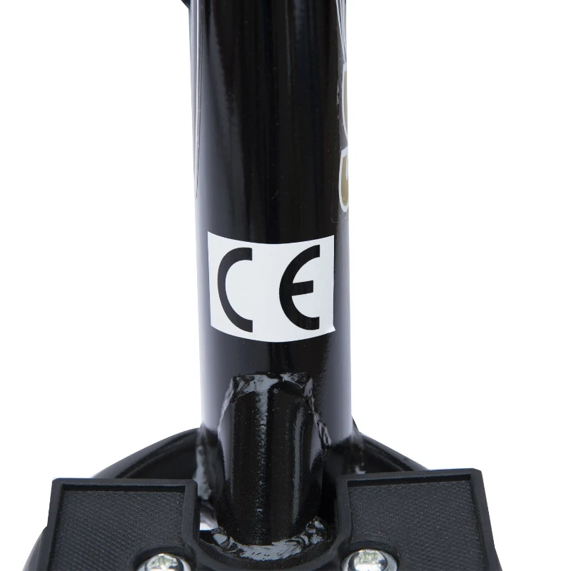 HOMCOM Bicycle Scooter, Kick Scooter for Kids, Big Wheel, 12" Tyres Height Adjustable, Steel Frame-Black