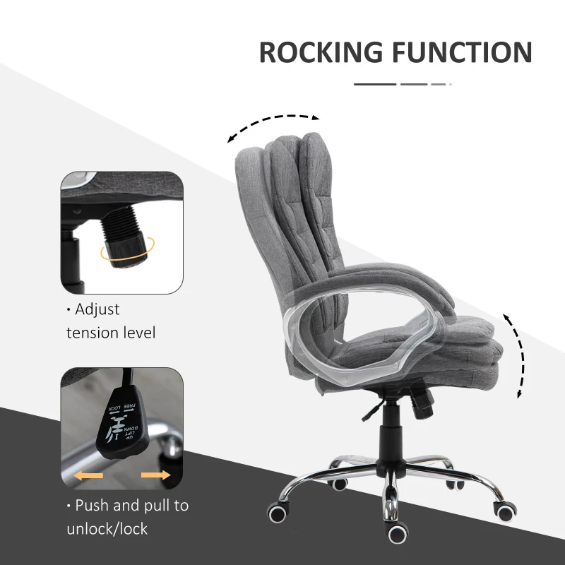 Vinsetto Executive Office Chair Grey