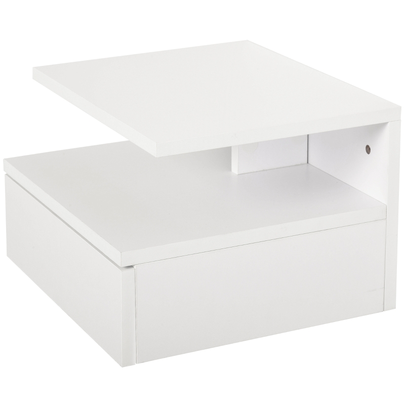 HOMCOM nachtkastje wandkast bijzettafeltje