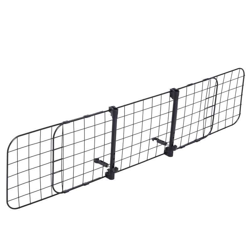 PawHut Heavy Duty Pet Dog Car Barrier Adjustable Ventilated Mesh Wire Guard Protector