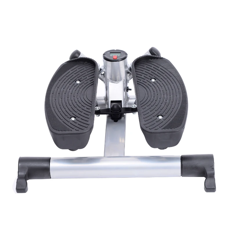 HOMCOM Mini Stepper W/Arm Cord-Black/Silver Grey