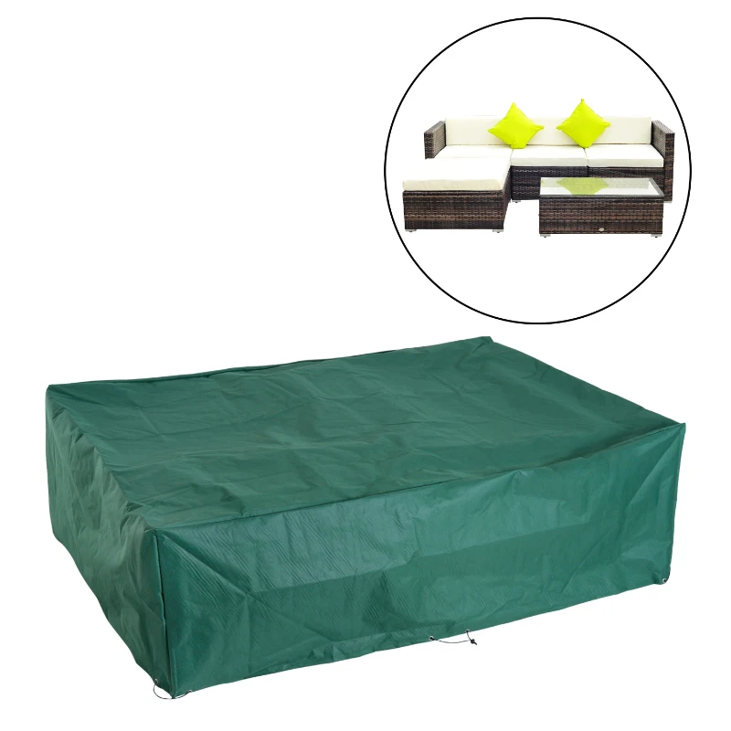 Outsunny Furniture Cover, 222Lx155Wx67H cm-Green
