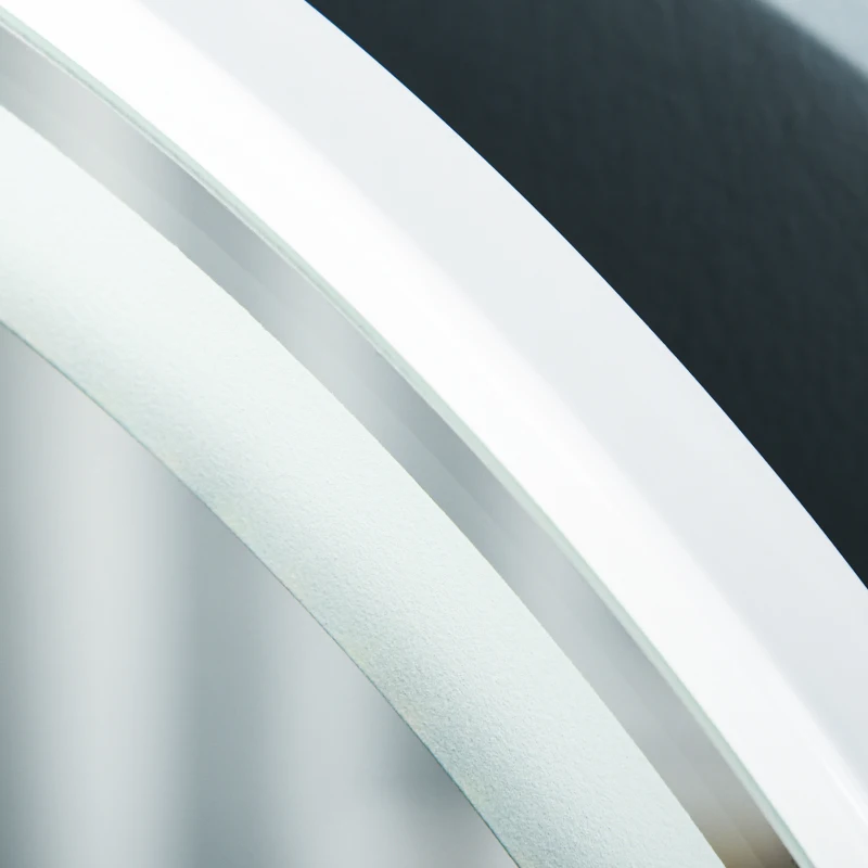 HOMCOM kaptafel met kruk naturel wit 80 cm x 40 cm x 13 cm