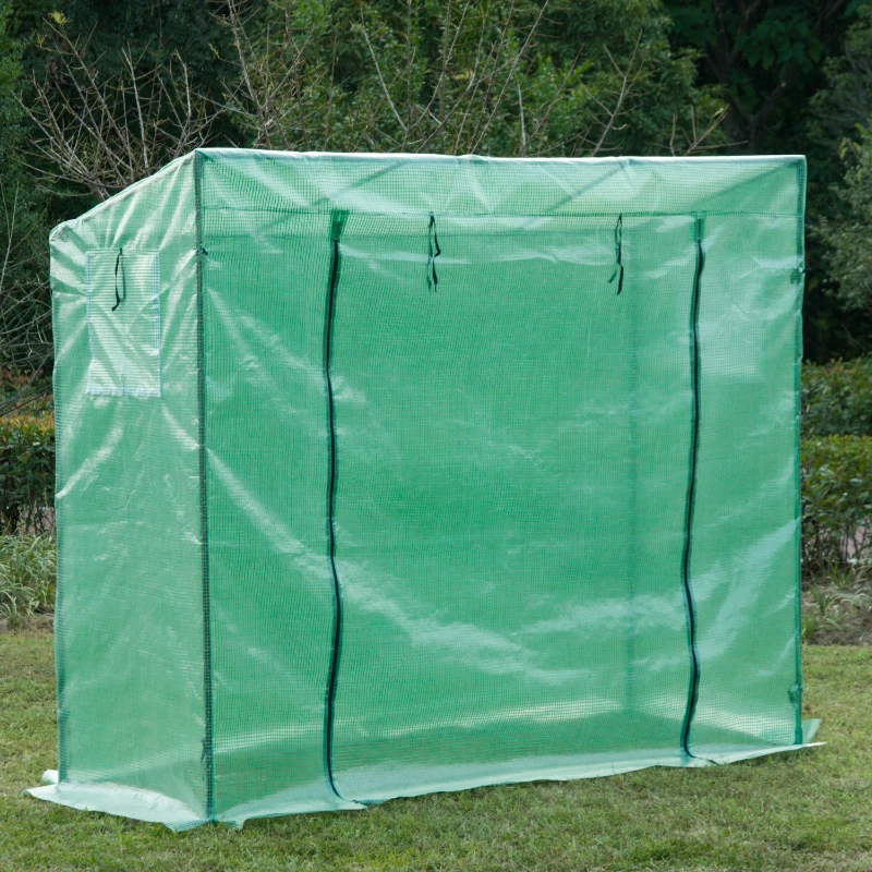 Outsunny Garden Greenhouse W/Top Cover, 198Lx77Wx149-168H cm