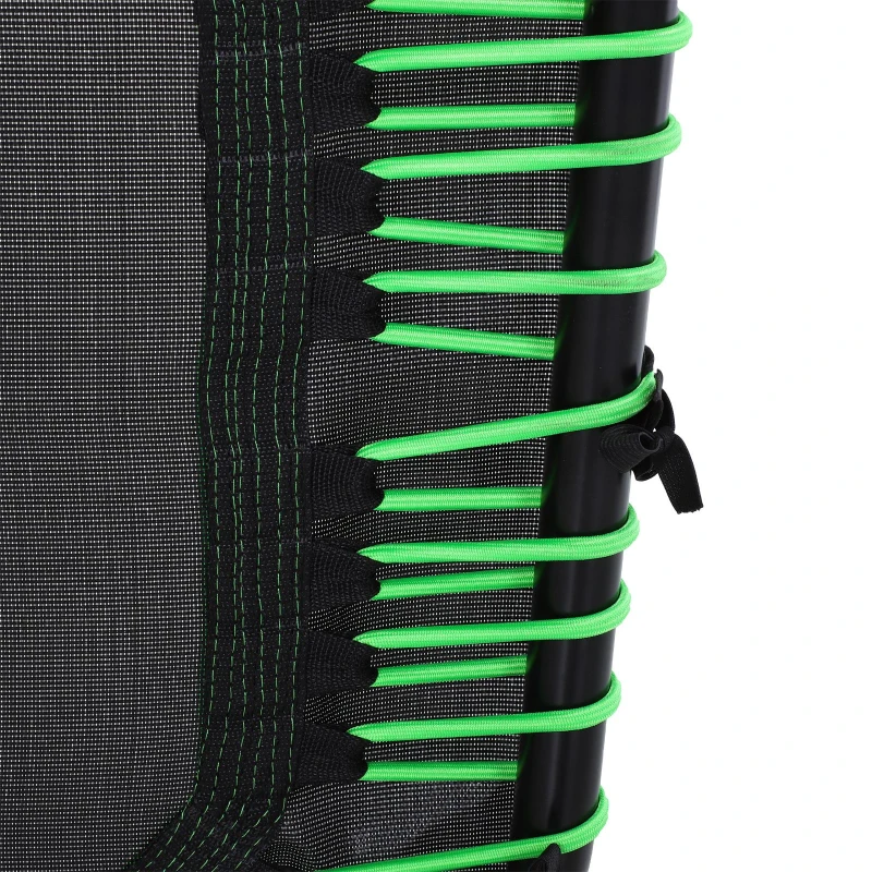 HOMCOM 48" 3.75ft Mini Hexagon Steel Frame Trampoline w/ Adjustable Handle Green