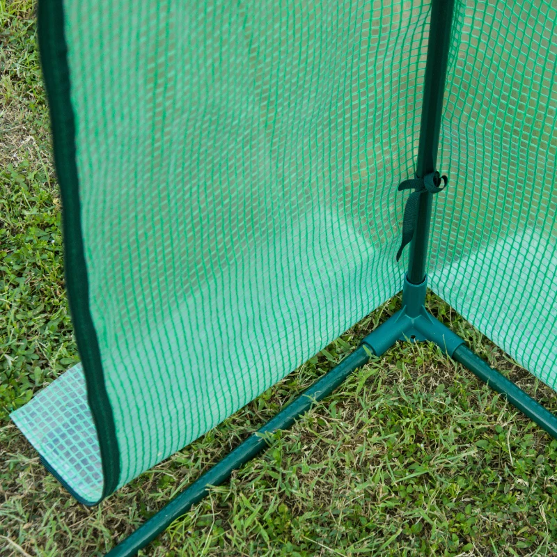 Outsunny Garden Greenhouse W/Top Cover, 198Lx77Wx149-168H cm