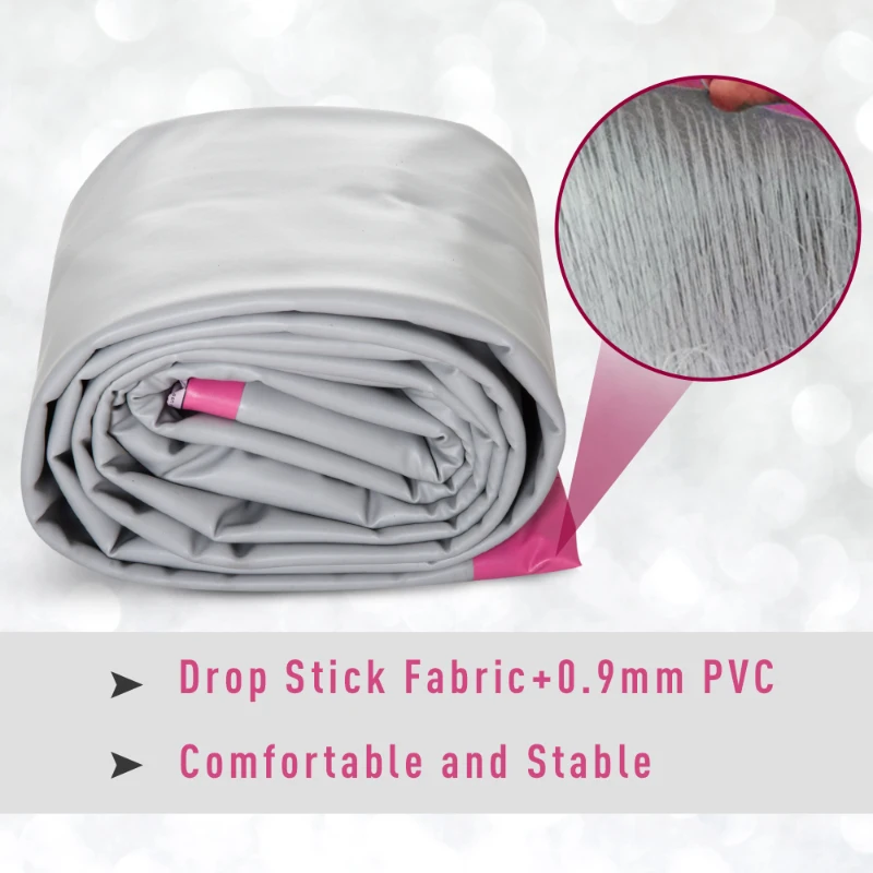 HOMCOM 3m Inflatable PVC Gymnastics Tumbling Mat Pink