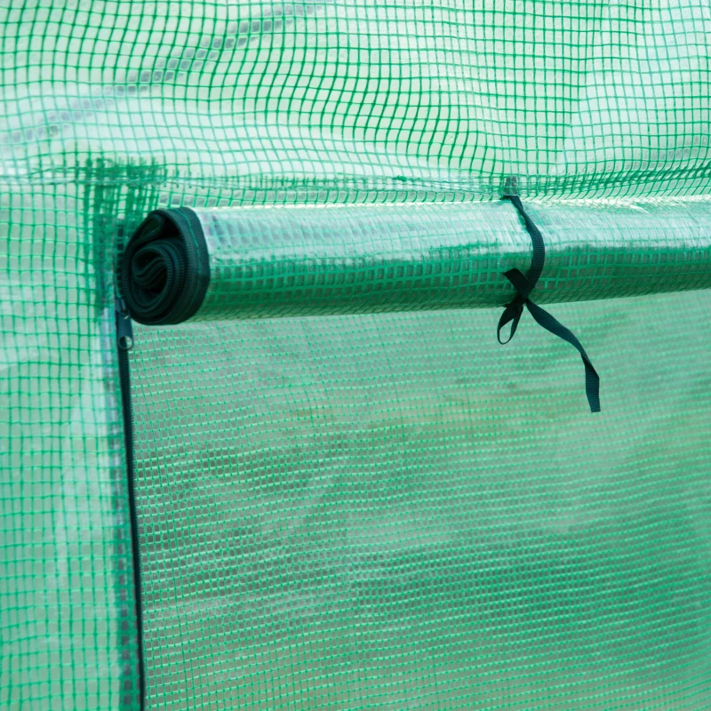 Outsunny Garden Greenhouse W/Top Cover, 198Lx77Wx149-168H cm