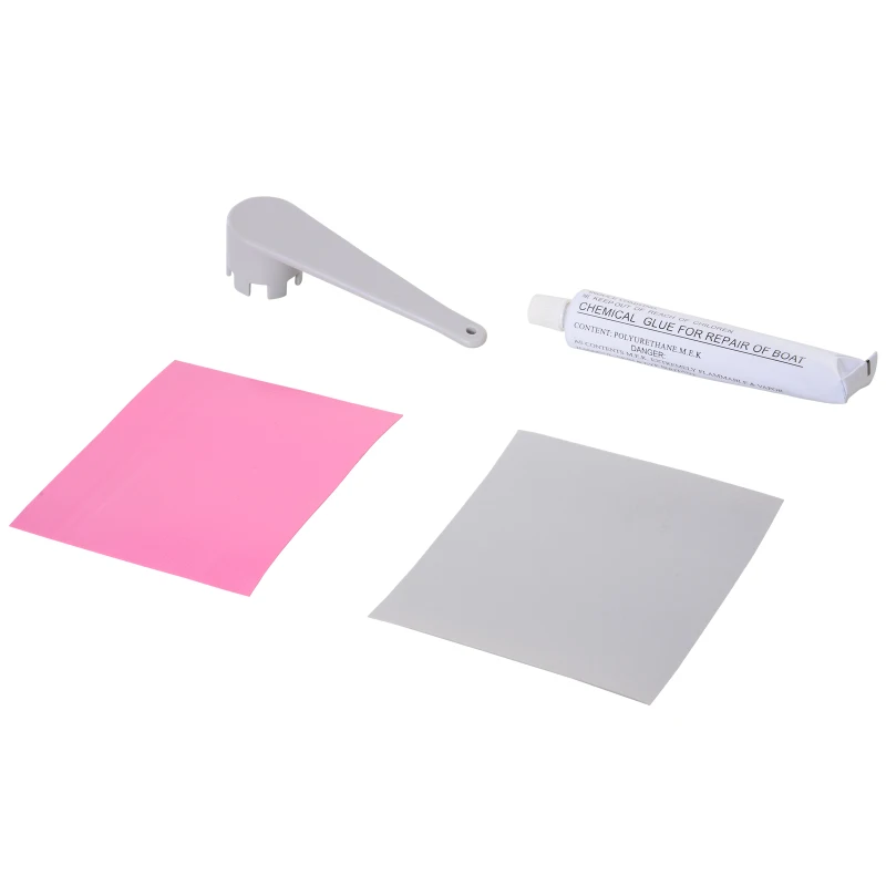 HOMCOM 3m Inflatable PVC Gymnastics Tumbling Mat Pink