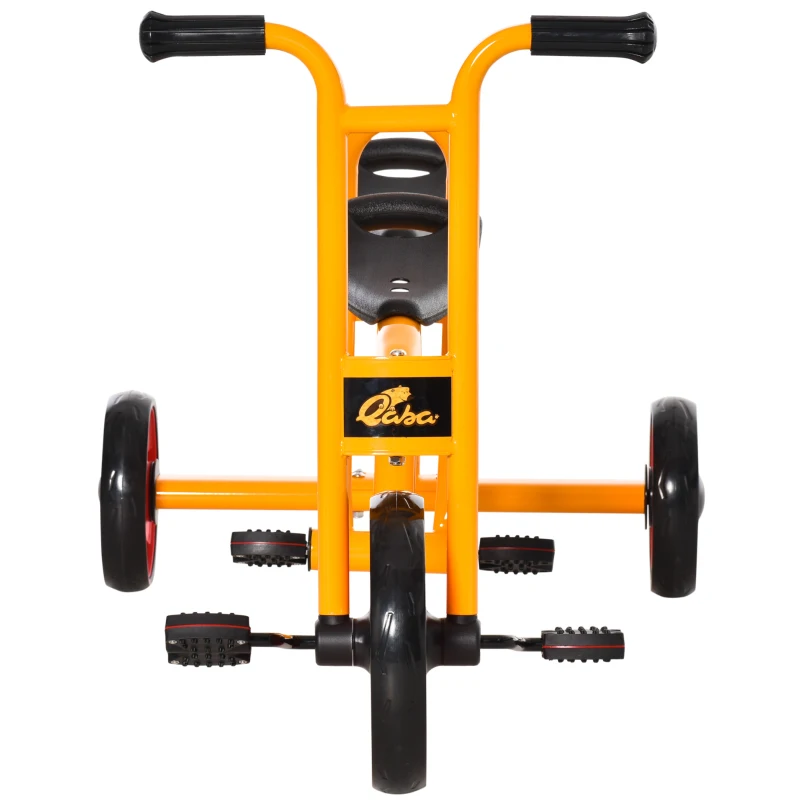 Trójkołowiec dla 2 dzieci w wieku 3-5 lat rowerek biegowy z dużymi oponami PE kolorowy