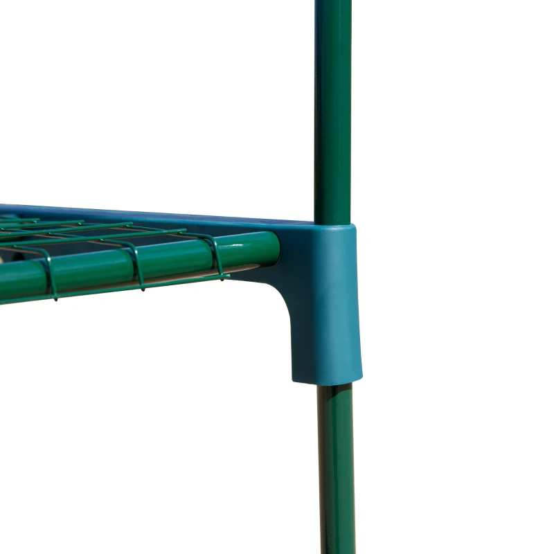 Outsunny Invernadero de Jardín Vertical 69x49x193cm con 5 Estantes Vivero Casero para Plantas y Cultivos con Cubierta Transparente PVC y Acero Verde