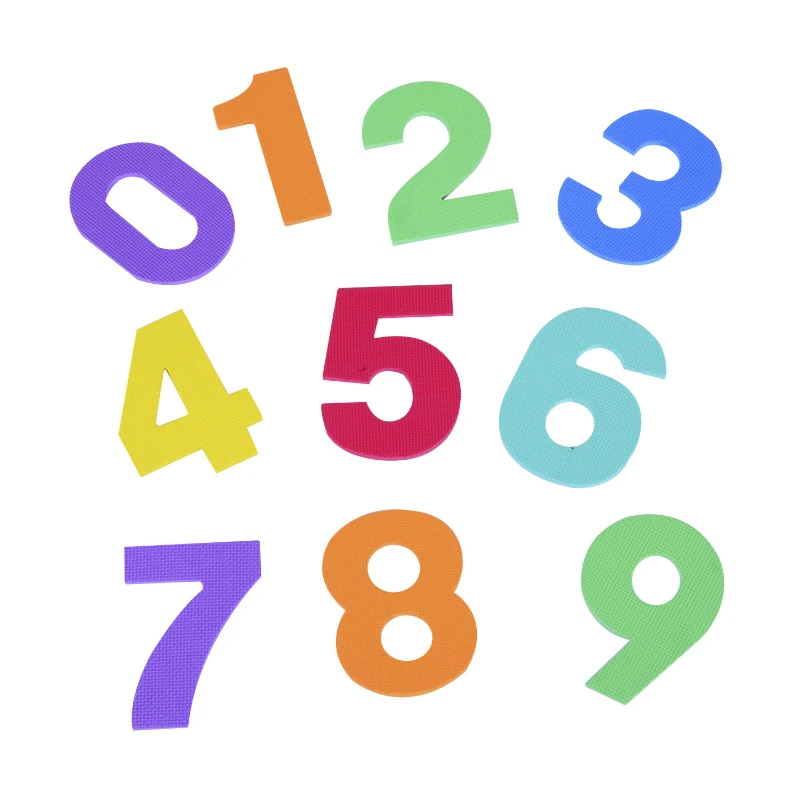 HOMCOM Alfombra Puzle 0.93㎡ Niños 10 Numeros Espuma EVA Estera Juego Puzzle