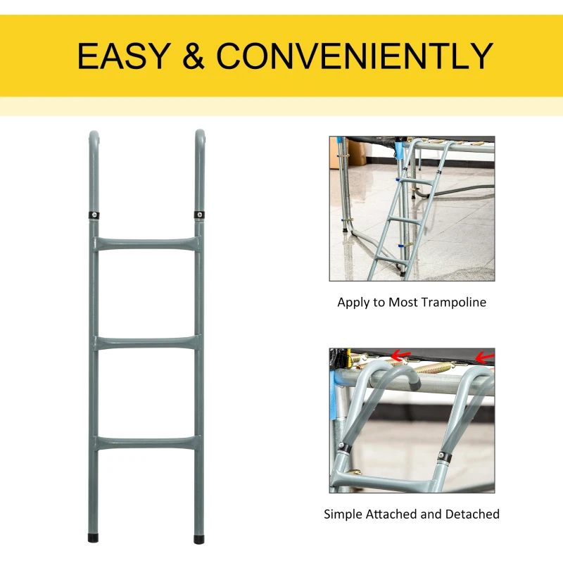 HOMCOM 12ft-14ft Trampoline Ladder