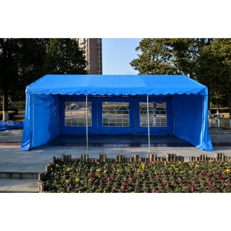 Carpa 6x4x2.8m Acero Galvanizado Pabellon Recepcion Boda Gazebo Cenador