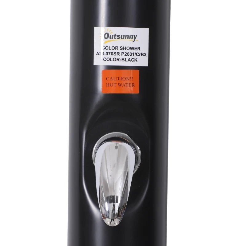 Ducha Solar Exterior de PVC 20L Perfecta como Ducha de Jardín o Ducha de Terraza Hasta 60℃ y 20L Para Piscinas al Aire Libre 218cm