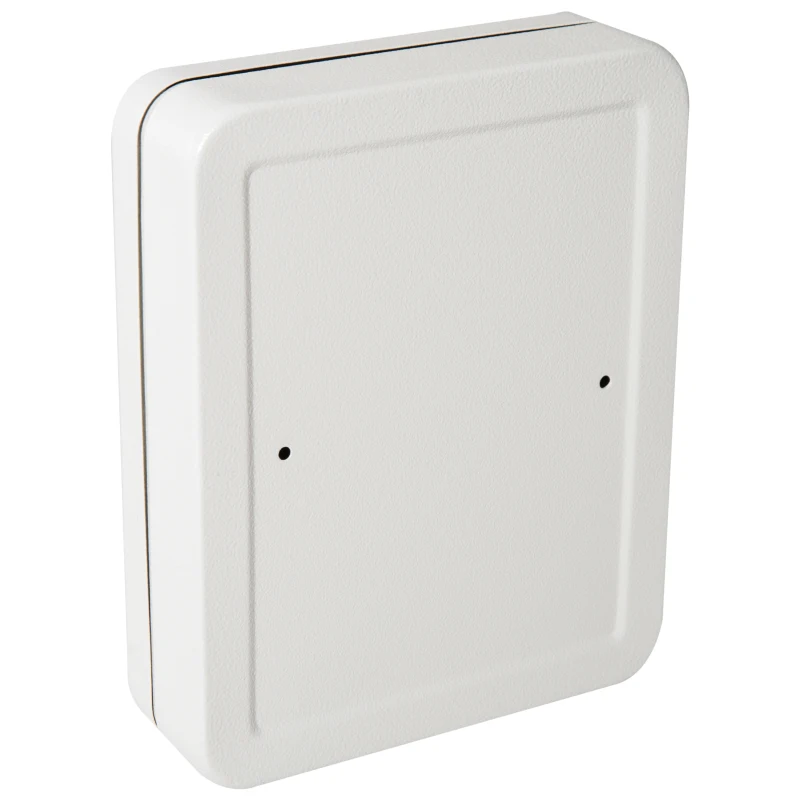 HOMCOM Armario para Llaves 45 Ganchos Caja de Llaves de Pared Caja de Seguridad con Cerradura Etiquetas 30x24x7.5cm Acero