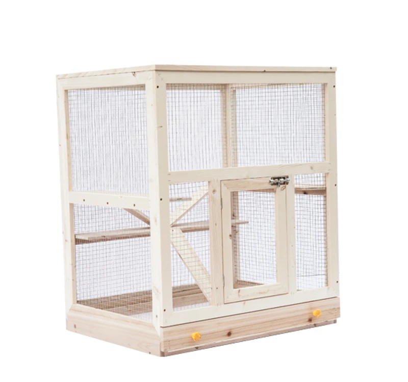 Jaula Madera 75x60x90cm Roedores Pequeños Hamster Raton Conejo Chinchilla