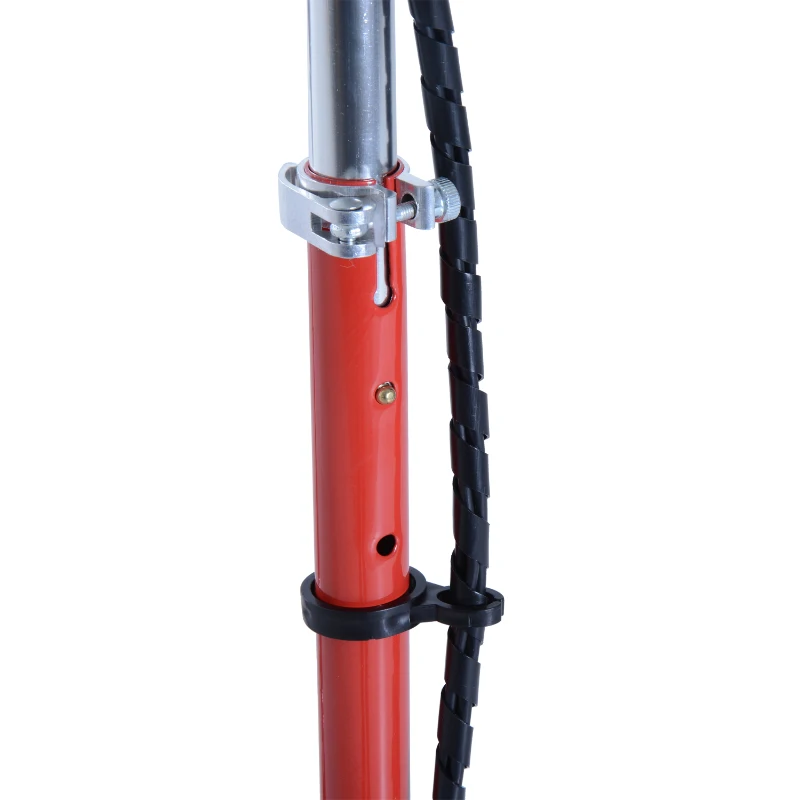 HomCom Patinete Eléctrico Scooter Plegable con Manillar y Asiento Ajustable - Color Rojo - 81.5x37x96cm