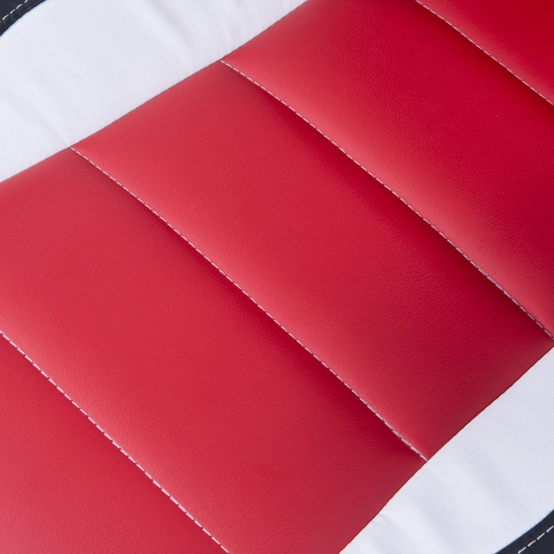 Silla de Oficina Racing Deportiva para Despacho tipo Silla Ejecutiva modo giratorio - Negro Rojo Blanco