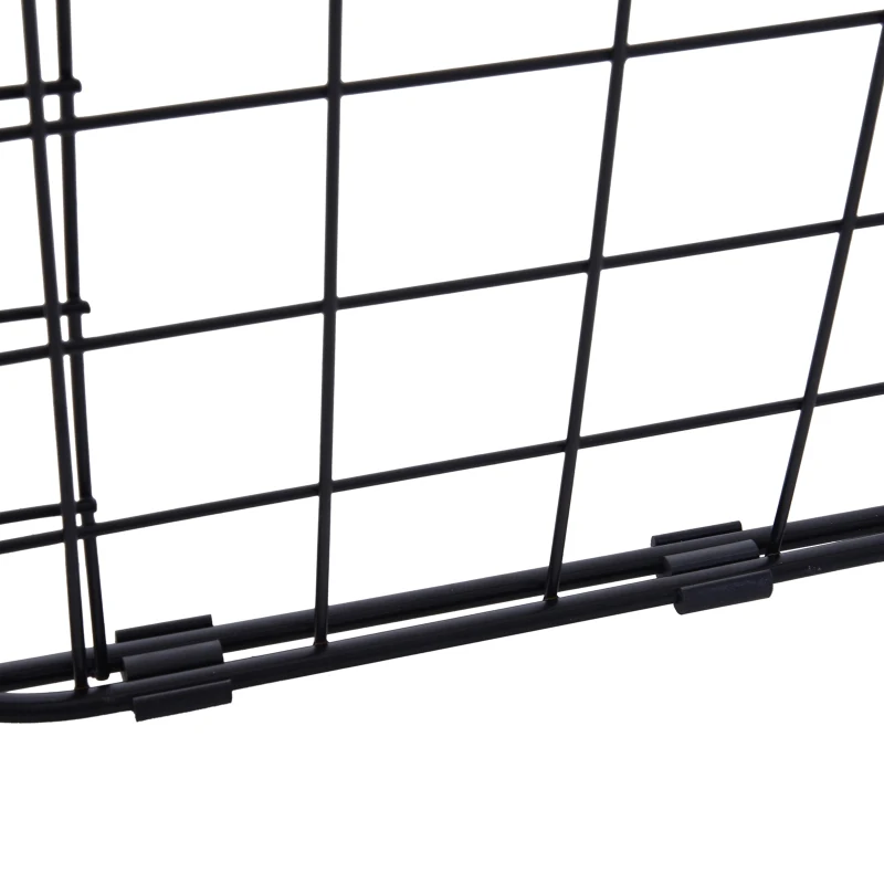 PawHut Rejilla Separador Perro Coche Extensible Universal Reja de Seguridad Barrera para Perro y Maletas Mascota Apoyo para Cabeza 91-145x30 cm Acero