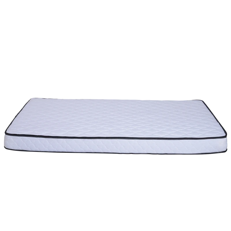 HOMCOM Colchón de Muelles Ensacado Visco 16cm Colchón Viscoelástico Transpirable y Mayor Confort 150x200cm