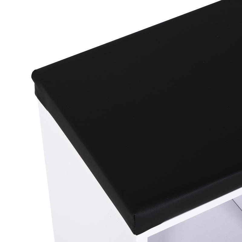 HOMCOM Gabinete de Zapatos de Madera con Asiento para Entrada Pasillo Banco de gabinete de zapatos Banco Moderno de Almacenamiento para Casa Salón con 12 Cubos 103.5x48x30cm