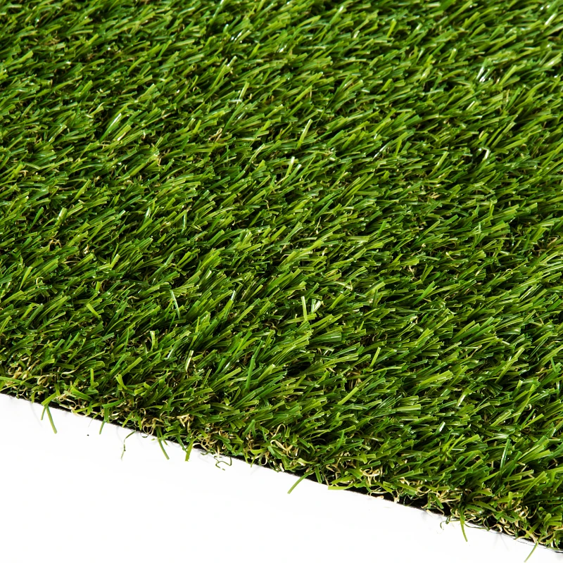 Outsunny Césped Artificial Rollo para Jardín 3 Rollos / Set Terraza Hierba Artificial para Exterior Reciclable Tacto Cómodo Fácil de Limpiar y Guardar 3x1m