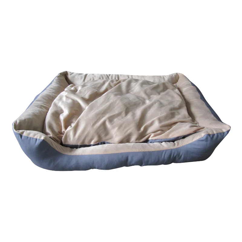 Cama con Cojin para Mascota Perro Gato Mascotas 72x60x18 cm Suave y Lavable