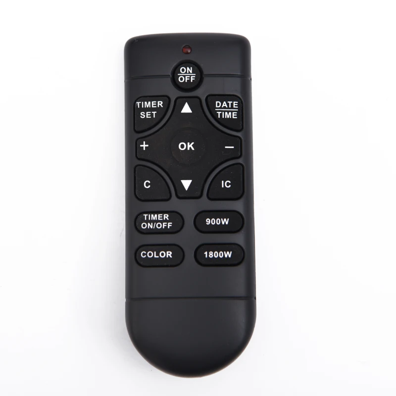 HOMCOM Chimenea Eléctrica de Pared 7 Color Control Remoto Programable 7 días 900/1800W Calefactor Eléctrico con Iluminación LED 66x52x10.7cm Acero y Vidrio