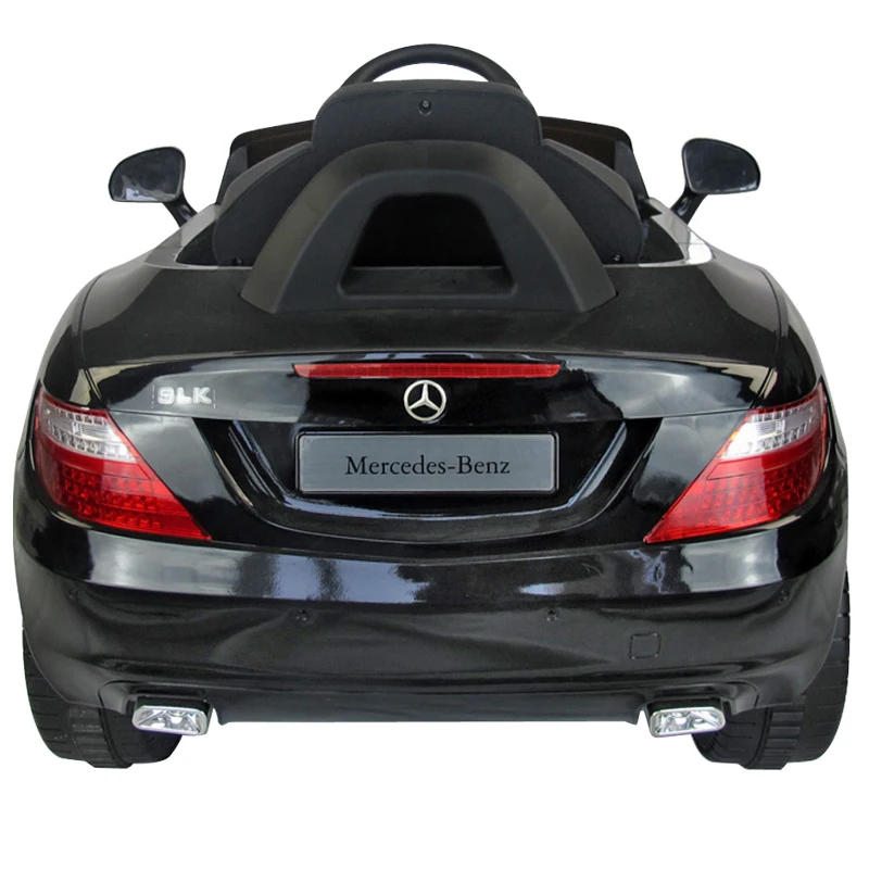 Coche Eléctrico Bateria 6V con Mando Control Remoto para Padres y Conexion MP3 Llaves encendido Luces de Faros y Claxon Mercedes Benz 81200 Color Negro Automóviles Infantiles para Niños