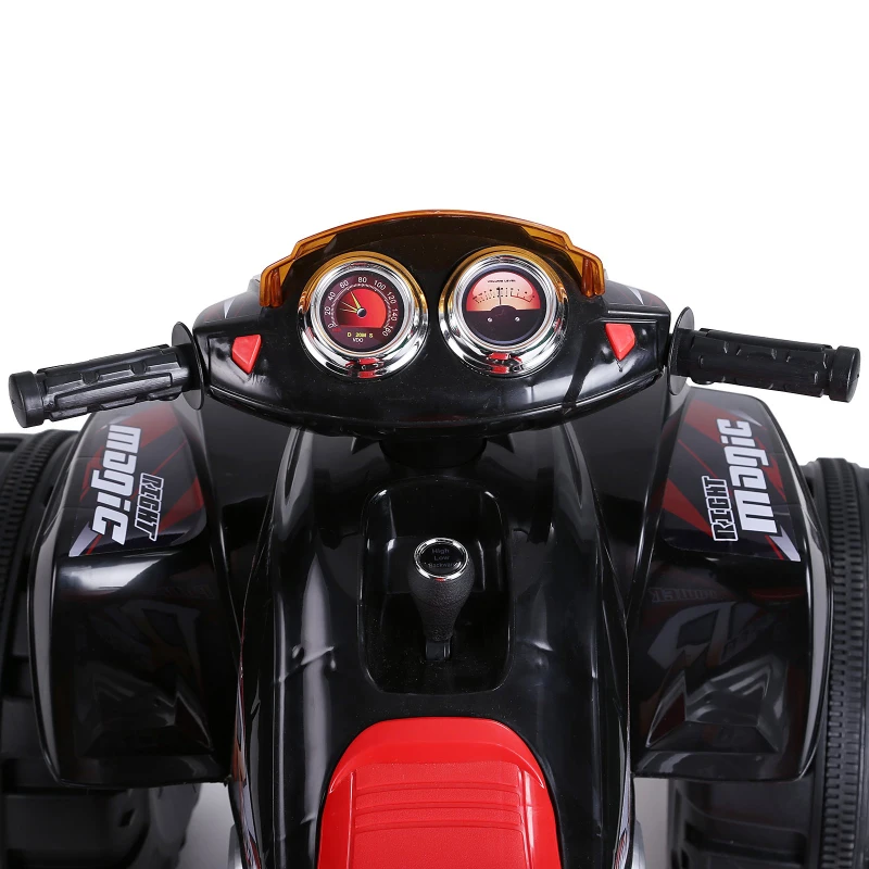 HOMCOM Quad Eléctrico Infantil Coche Eléctrico Cuatrimoto Niño Batería 12V Con Altavoces y Música Carga 40kg