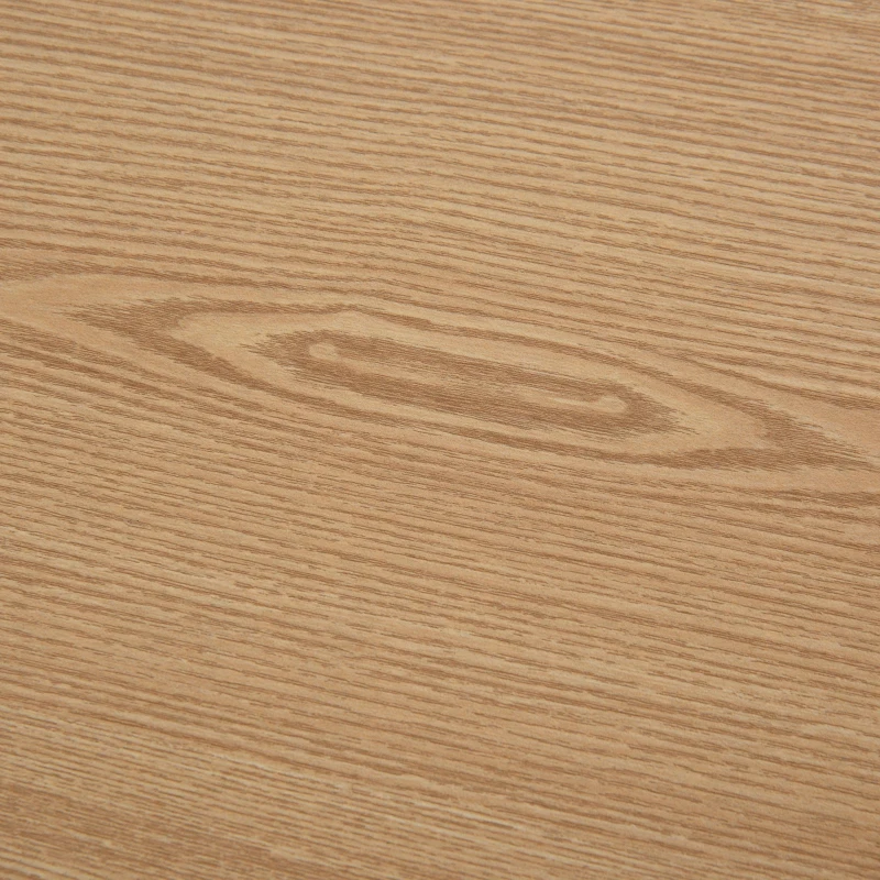 HOMCOM Aparador Auxiliar Gabinete Espacio Amplio para Almacenaje con 2 Cajones Estante Abierto Tablero de Partículas Natural 140x39,5x75cm