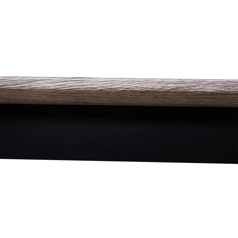 HOMCOM 5 Piezas Conjunto de Mesa y 4 Sillas de Comedor Juego Muebles de Cocina Sala Escritorio Madera y Metal Gris