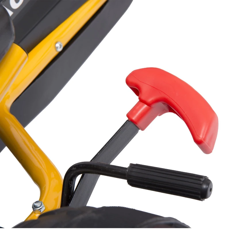 HOMCOM Go Kart Coche de Pedales Racing Deportivo para Niños 3-6 Años con Asiento Ajustable Embrague y Freno 96x68x56cm Acero Negro