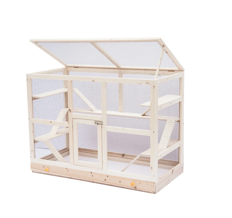 Jaula 115x60x90cm Madera Hamster Raton Conejo Chinchilla Roedores Madera NUEVO