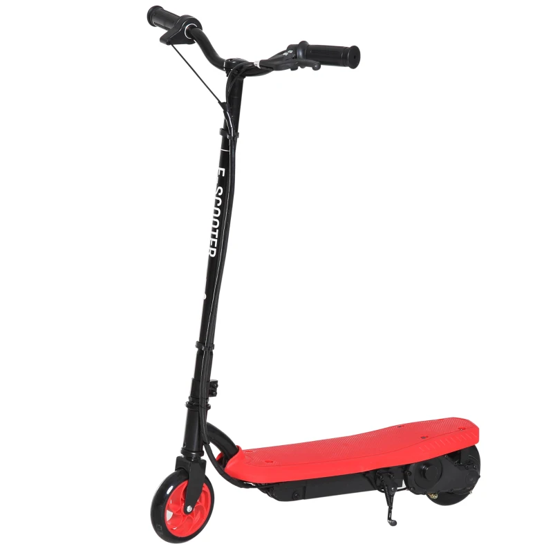 HOMCOM Patinete Eléctrico Niño 7-14 Años E-Scooter 12km/h Batería Recargable 12V Monopatín 120W Carga 50kg Rojo