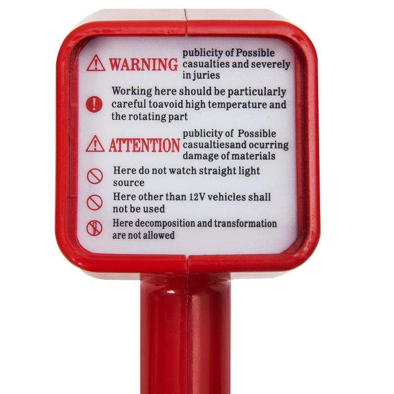 HOMCOM Pistola Estroboscopica 12V Motor Gasolina Lampara Xenon Punto De Encendido Color Rojo