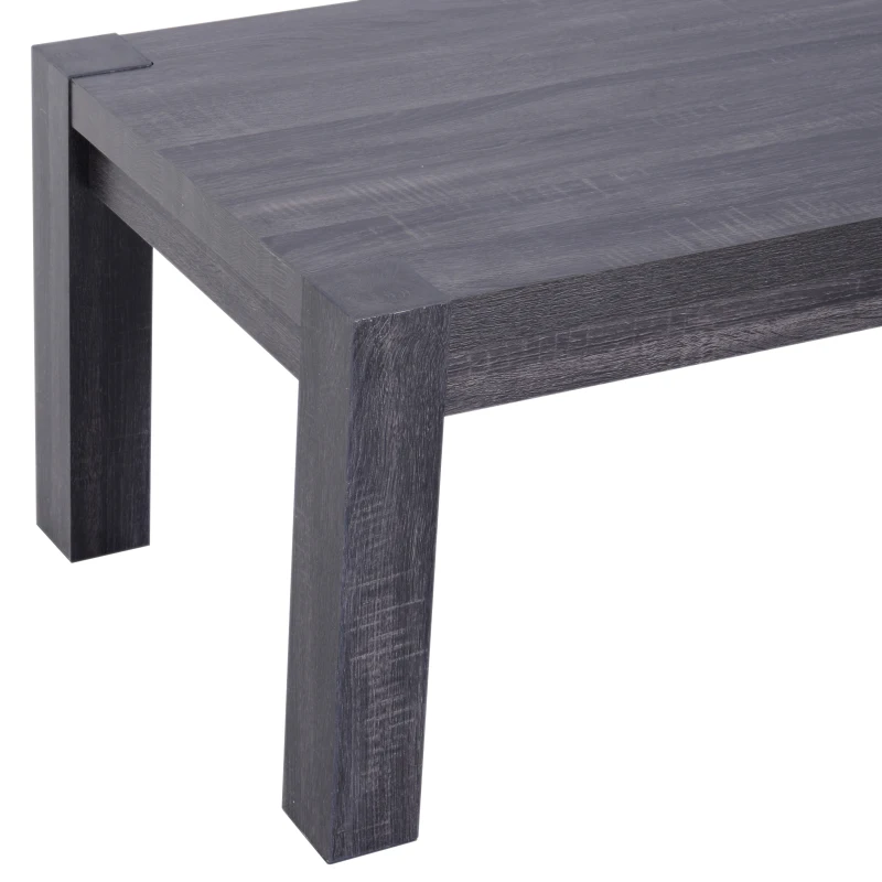 HOMCOM Mesa de Centro Mesita Café Mueble Salón Comedor Mesa Auxiliar Madera Mesa para Sofá Sala de Estar 120x59x45cm