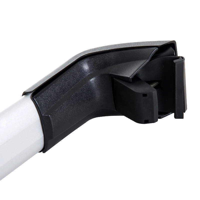 HOMCOM Juego de Barras para Techo de Coche tipo Baca Portaequipajes de Aluminio con Cierre Apto para 107,5-117cm