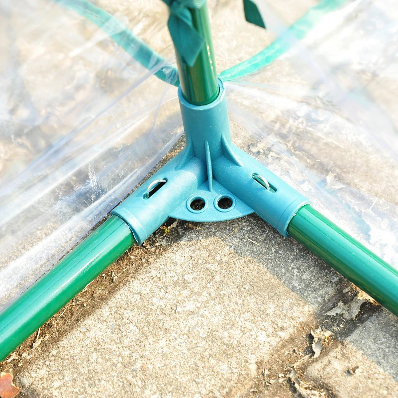 Outsunny Plastico Invernadero Caseta 350x200x200cm Acero Cultivo Plantas