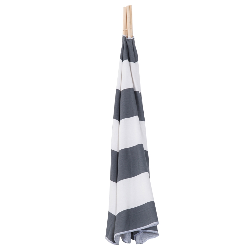 HOMCOM Tienda de Campaña de Niños Tienda India Tipi Infantil Juego de Carpa Teepee con Puerta y Ventana para Hogar y Exterior 110x110x150cm Lona de Algodón y Madera de Pino