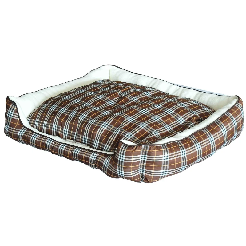Cama 100x80x25 cm + Cojin Mascota Perro Gato Mascotas Suave y Lavable 1 Metro de Ancho