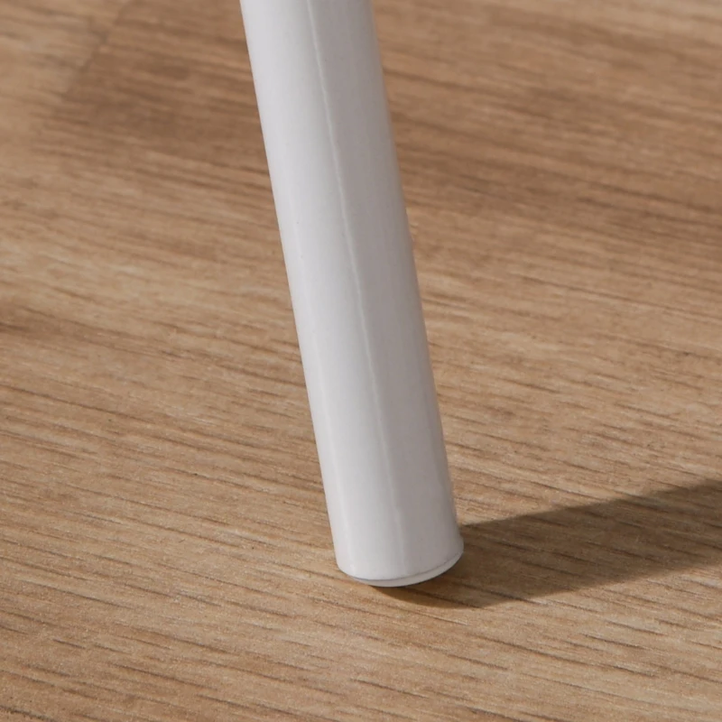 HOMCOM Lámpara de Pie con Trípode de Metal y Pantalla de Plumas con Interruptor de Pie Estilo Moderno para Dormitorio Sala de Estar Salón Estudio 54x54x147 cm Blanco