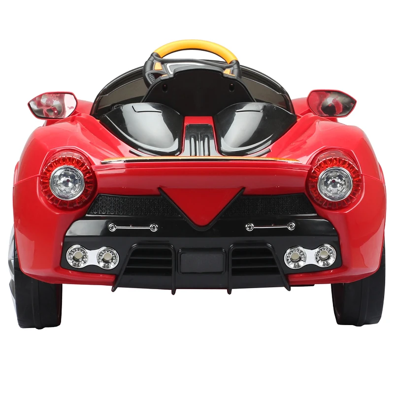 HOMCOM Coche Electrico de Bateria 12V para Niños Infantil Deportivo 130x71x52cm 3-8 Años Musica MP3 (Rojo)