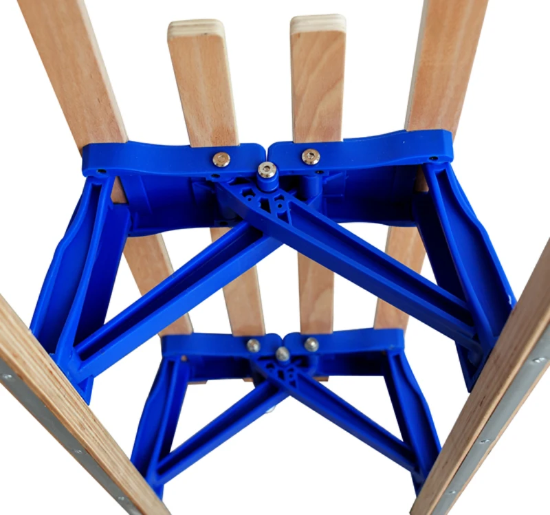 Trineo plegable 110cm madera de haya y acero carga max. 80 kg nieve esqui